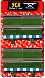 SCX DIGITAL digital border straight 18 cm green